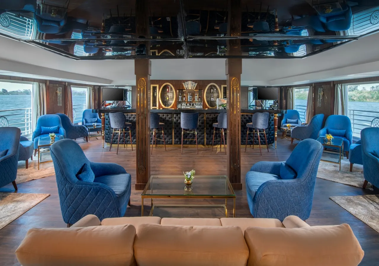 Lounge aboard the HS Sindbad Nile Cruise Nile cruise